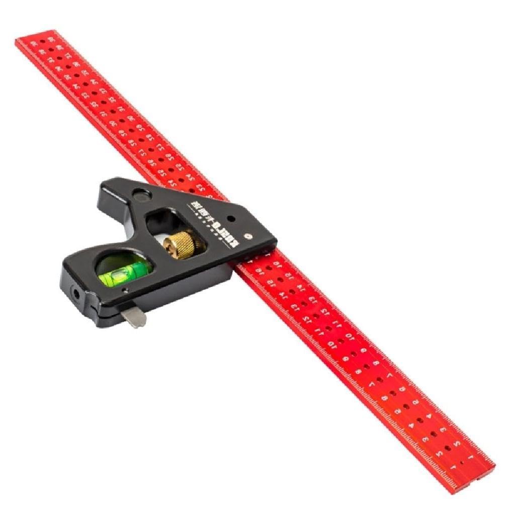 Multifunctional Carpenter's Combination Angles Ruler Metal Measuring Instrument for Accurate Angles Combination