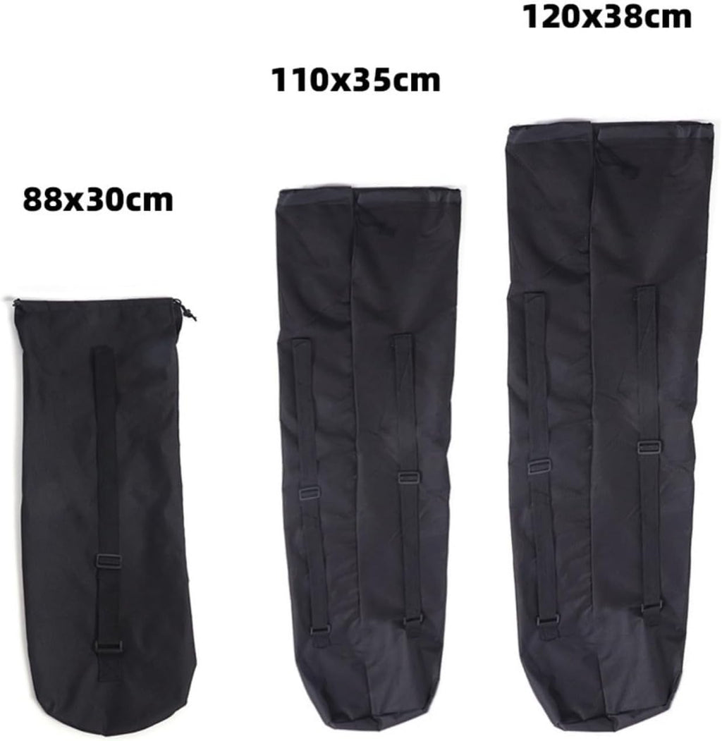 Nylon Skateboard Carry Bag, Protective Storage Case for Longboard Kick Scooter Outdoor Commuting Black 1 Piece