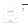 100 PK AS-202 Buna-N O-Ring, 70A 1/4" ID, 1/2" OD, 1/8" Width, Black