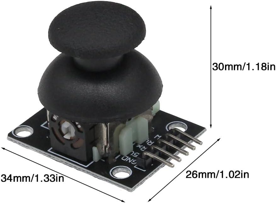 6PCS Game Joystick Control Stick Sensor KY-023 Dual-Axis Button Joystick for PS2 Arduino