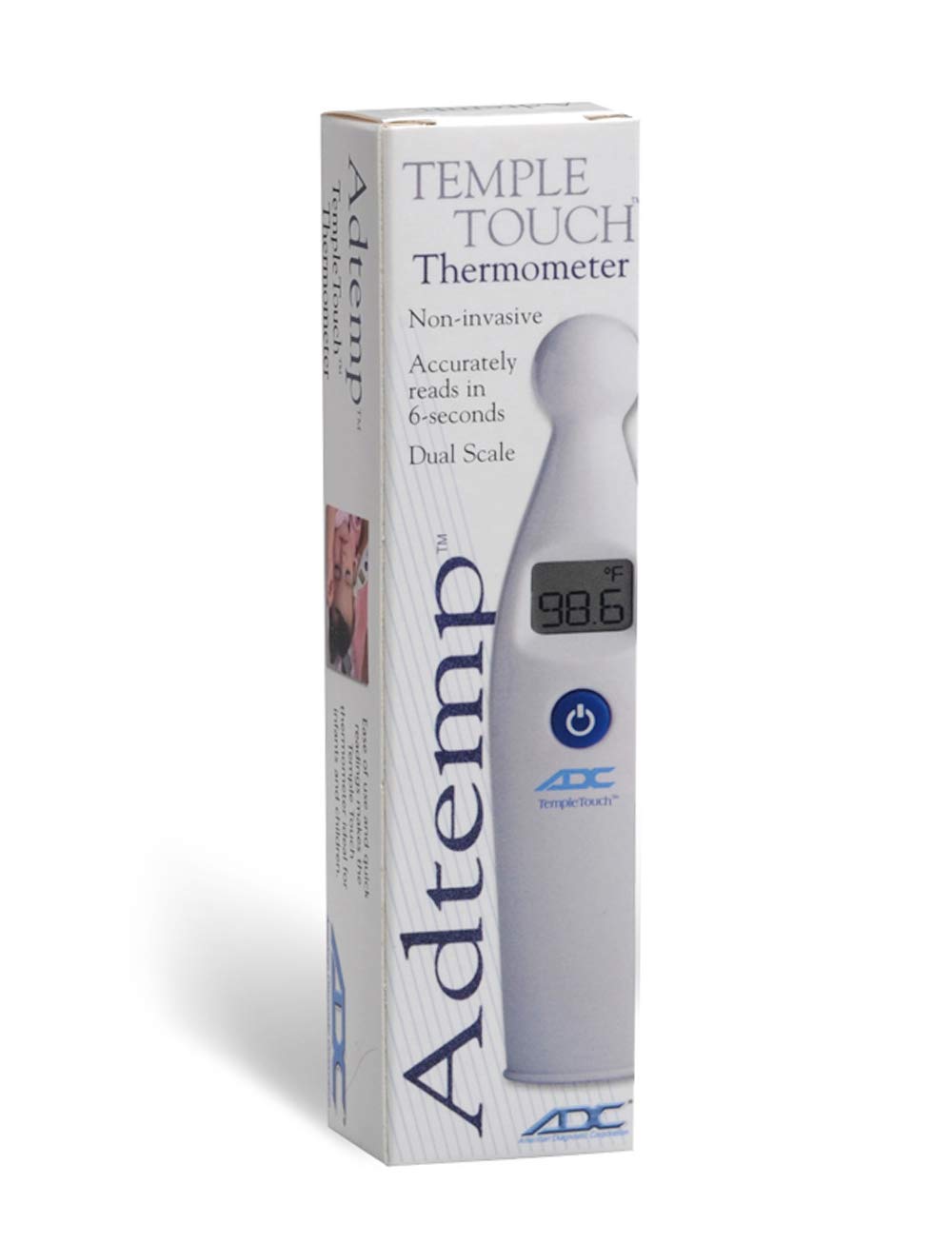 Temple Touch Digital Fever Thermometer, Non Invasive and Quick Read, Suitable for Babies, Newborns, Kids, and Adults