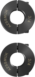 Double Split Clamp-On Shaft Collars of Metal 3/4" Bore Set Screw, 2-piece