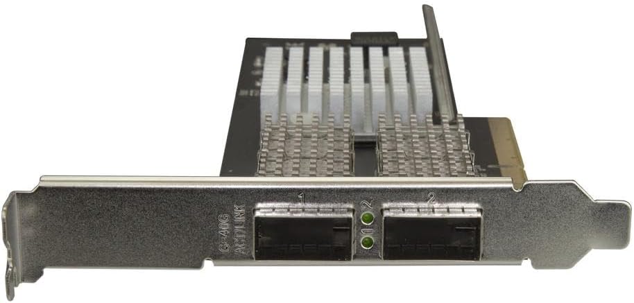 StarTech Dual Port 40G QSFP+ Network Card, 40GbE Fiber Optic LAN Card