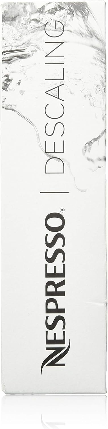 Nespresso Descaling Kit Solution, Fits all Models, 2 Packets, Descaling Solution for All Models, Includes Cleaning Cloth, Clear