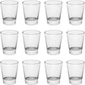 Heavy Base Shot Glasses, 1.5 oz Sets of Clear Shot Glass (12 Pack), Measuring Cup for Espresso, Liquid, and Wine