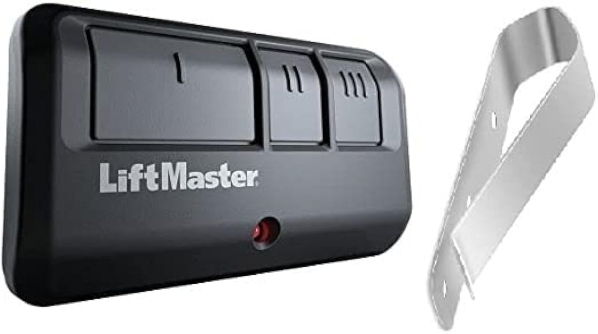 893LM 3-Button Garage Door Opener Remote Control, Dark Gray