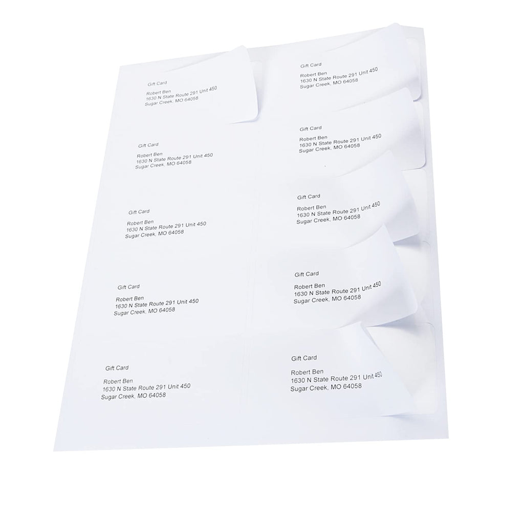 2x4 inch Shipping Labels, 300 Labels per Pack, Laser/Inkjet Compatible, Self-Adhesive