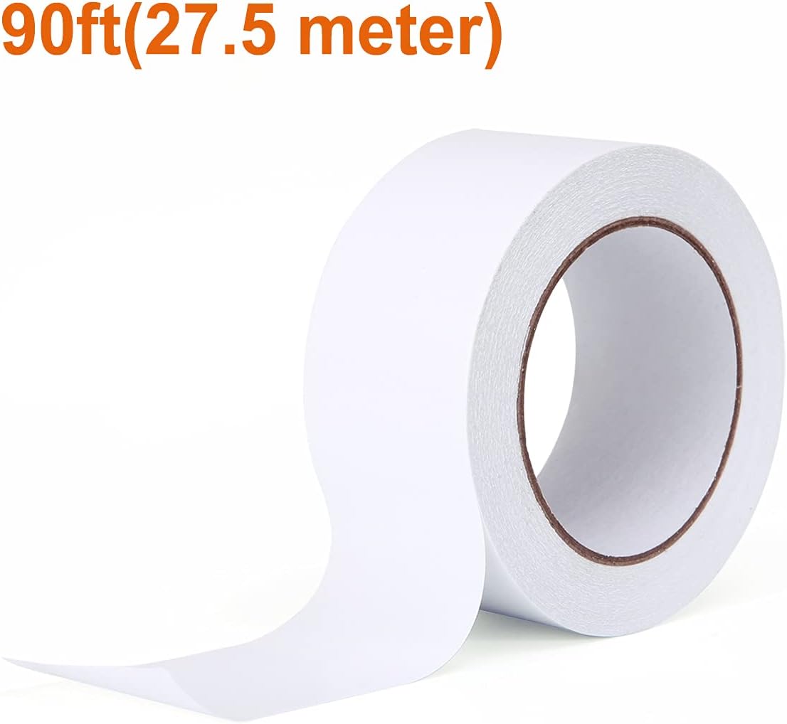 Double Sided Tape, 2 Inch x 90Ft Two Sided Adhesive Tape (1 Roll)