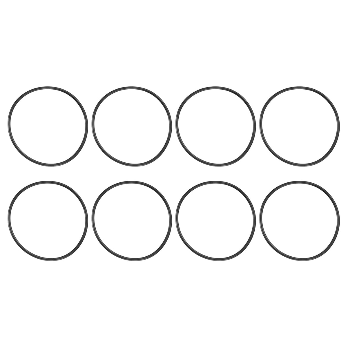 uxcell 8Pcs AS-237 Nitrile Rubber O-Rings 3-3/8" ID 3-5/8" OD 3/16" W