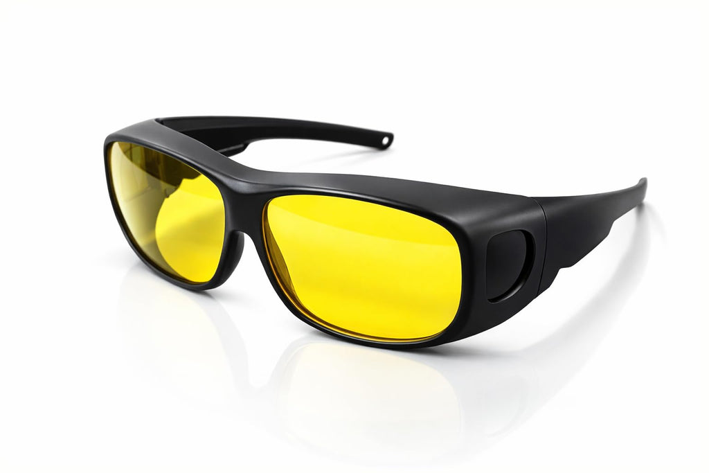 Yellow UV Glasses, UV Enhancing Safety Glasses for UV Dye & Blacklight