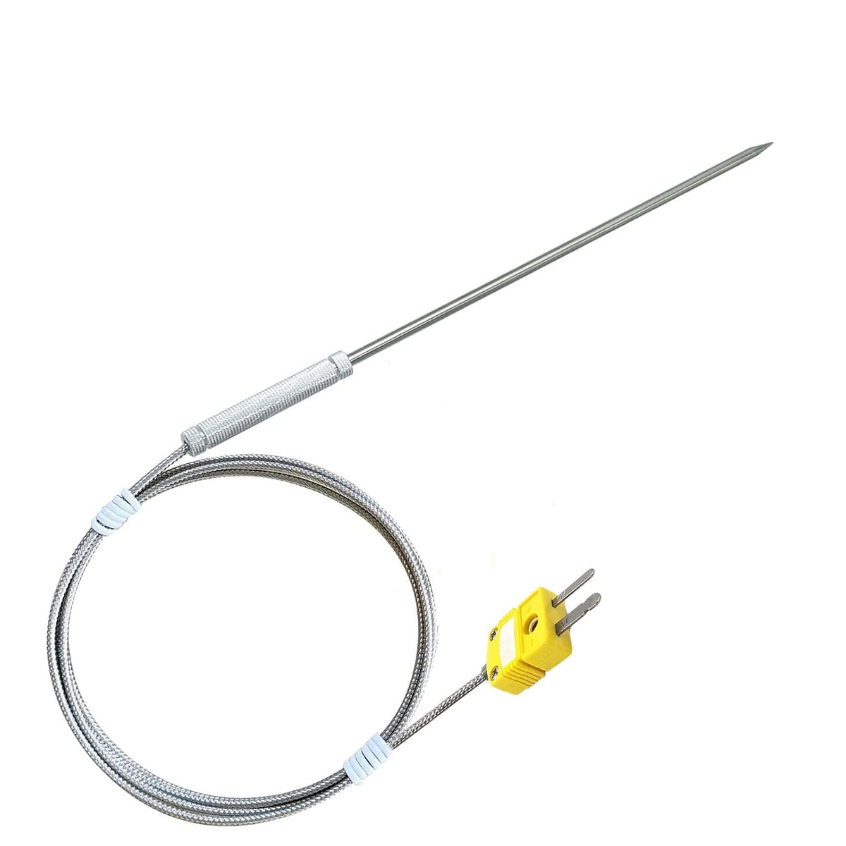 50360-K Type Thermocouple Probe, Rage:-40°F to 1112°F, 55in Long Wire