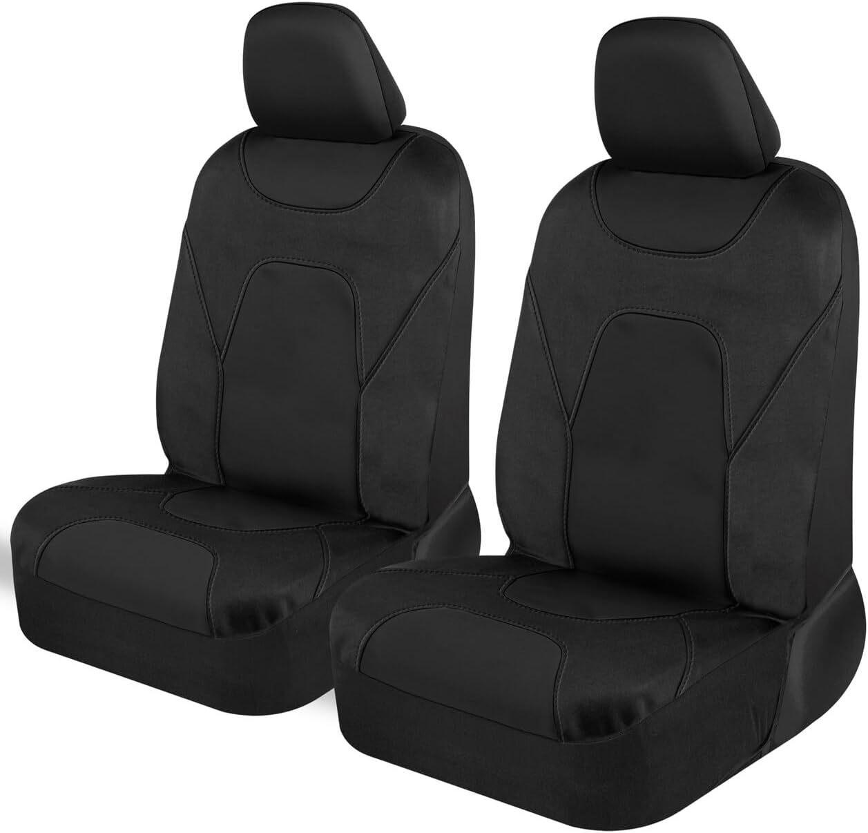 AquaShield Waterproof Front Seat Covers, Black Seat Covers for Cars – Neoprene Front Car Seats Cover, SUV Seat Covers
