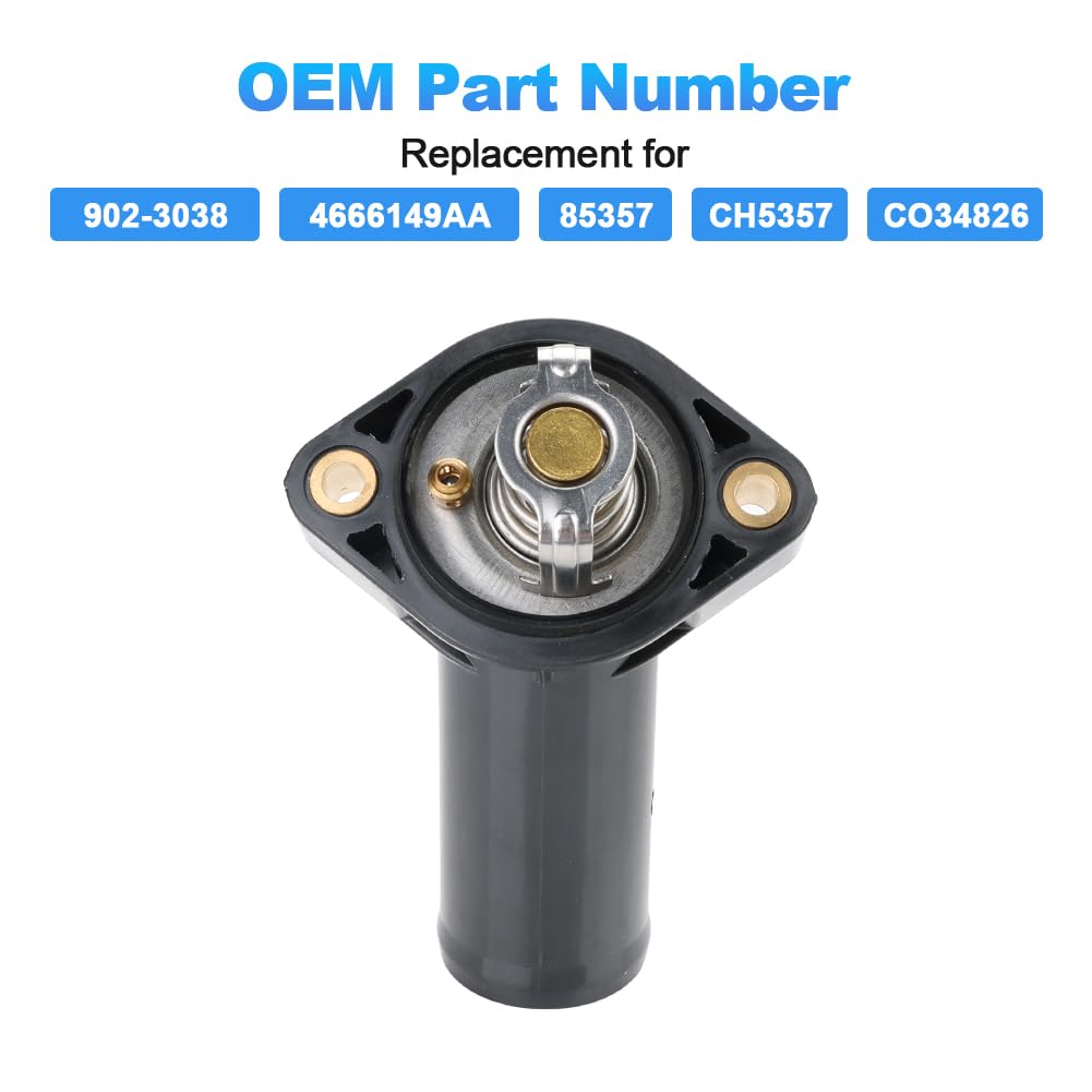 Engine Coolant Thermostat Housing Assembly Compatible with Jeep Wrangler JK