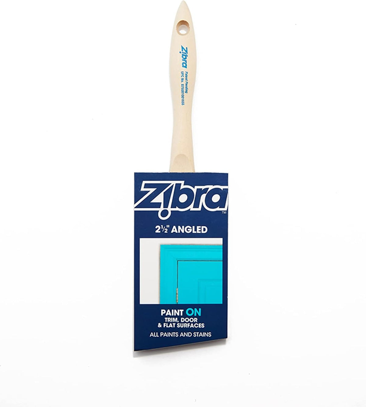 Angled Paint Brush for Painting Trim, Walls, and Doors, 2.5-inch, White, Pro Grade for All Paints and Stains