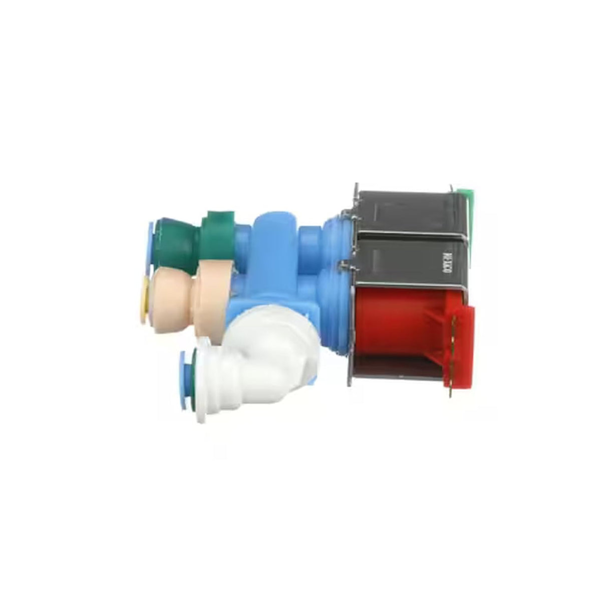 Dual Water Valve Assembly Replacement for Refrigerator Ice and Water Dispenser Systems, Compatible with Whirlpool Model MFT2976AEW01, Water Inlet Valve Replacement Part