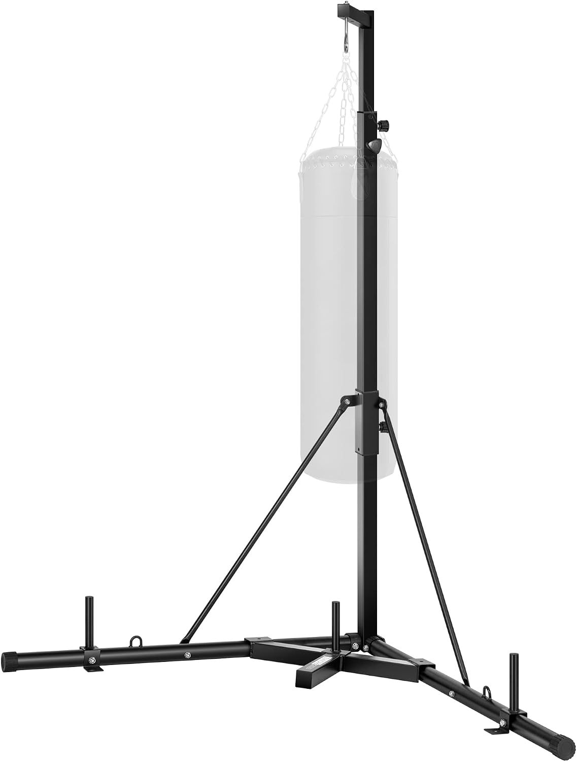 Height Adjustable Foldable Heavy Duty Boxing Punching Bag Stand Steel Sandbag Rack Freestanding Up to 132 lbs for