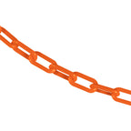 Mr. Chain Plastic Barrier Chain, Orange, 100 ft Length (30012-100)