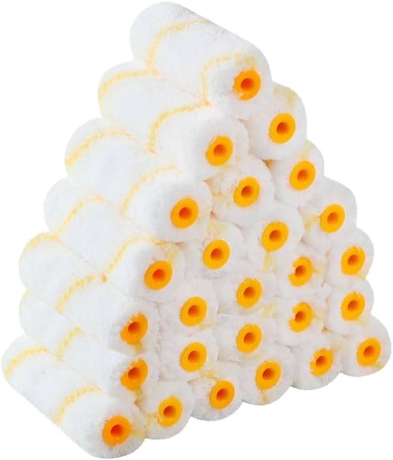 Paint Roller Cover Set,Wall Painting Roller Naps for Professional or Home Owners with All Paints and Stains. Paint