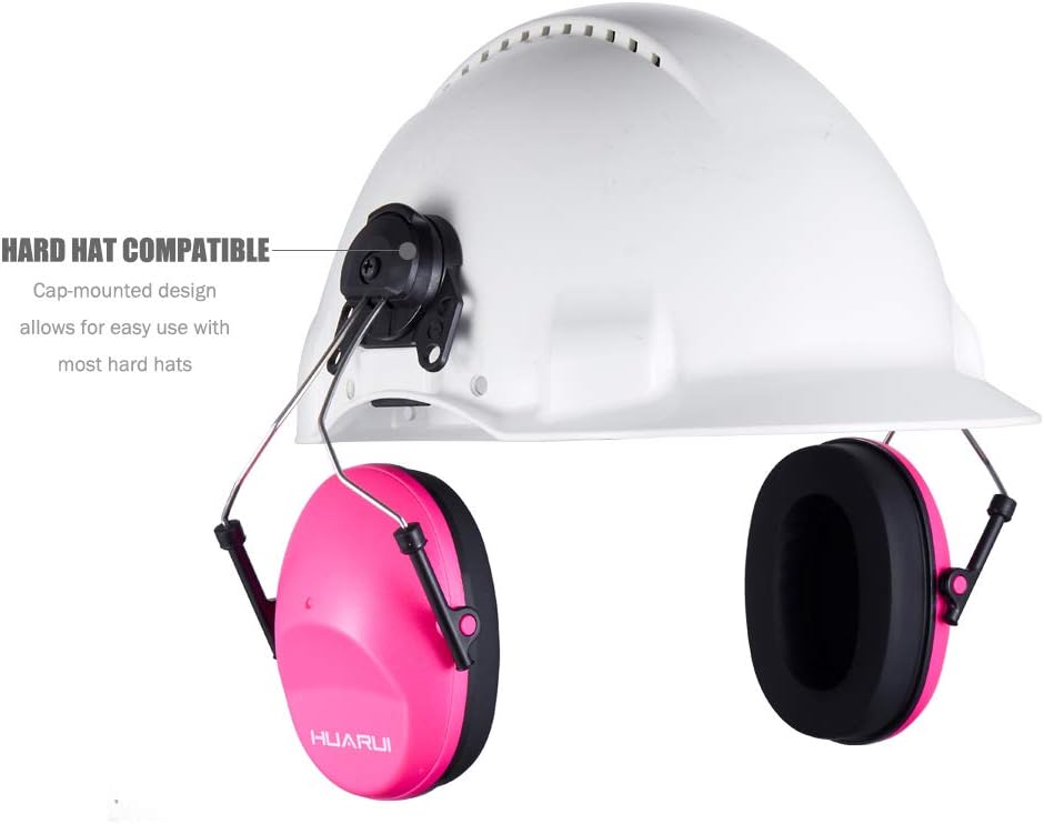 Noise Cancelling Helmet Attachable Ear Muffs Blocking Sound Reduction Ear Protection for Construction Site,Adaptors