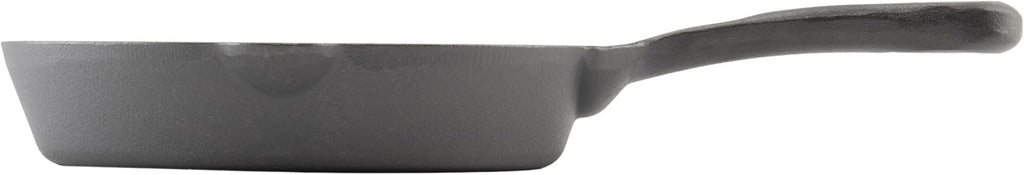 8" Black Cast Iron Skillet with Handle