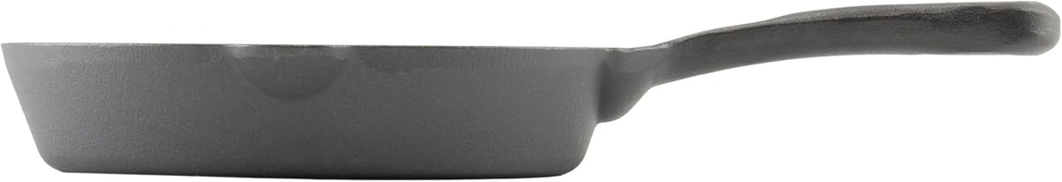 8" Black Cast Iron Skillet with Handle