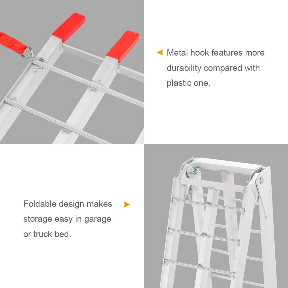 7ft Aluminum Motorcycle Ramps 1500lbs Capacity, 2pcs Folding Loading Truck Ramps for Pickup Trucks Bed, Trailer Ramp