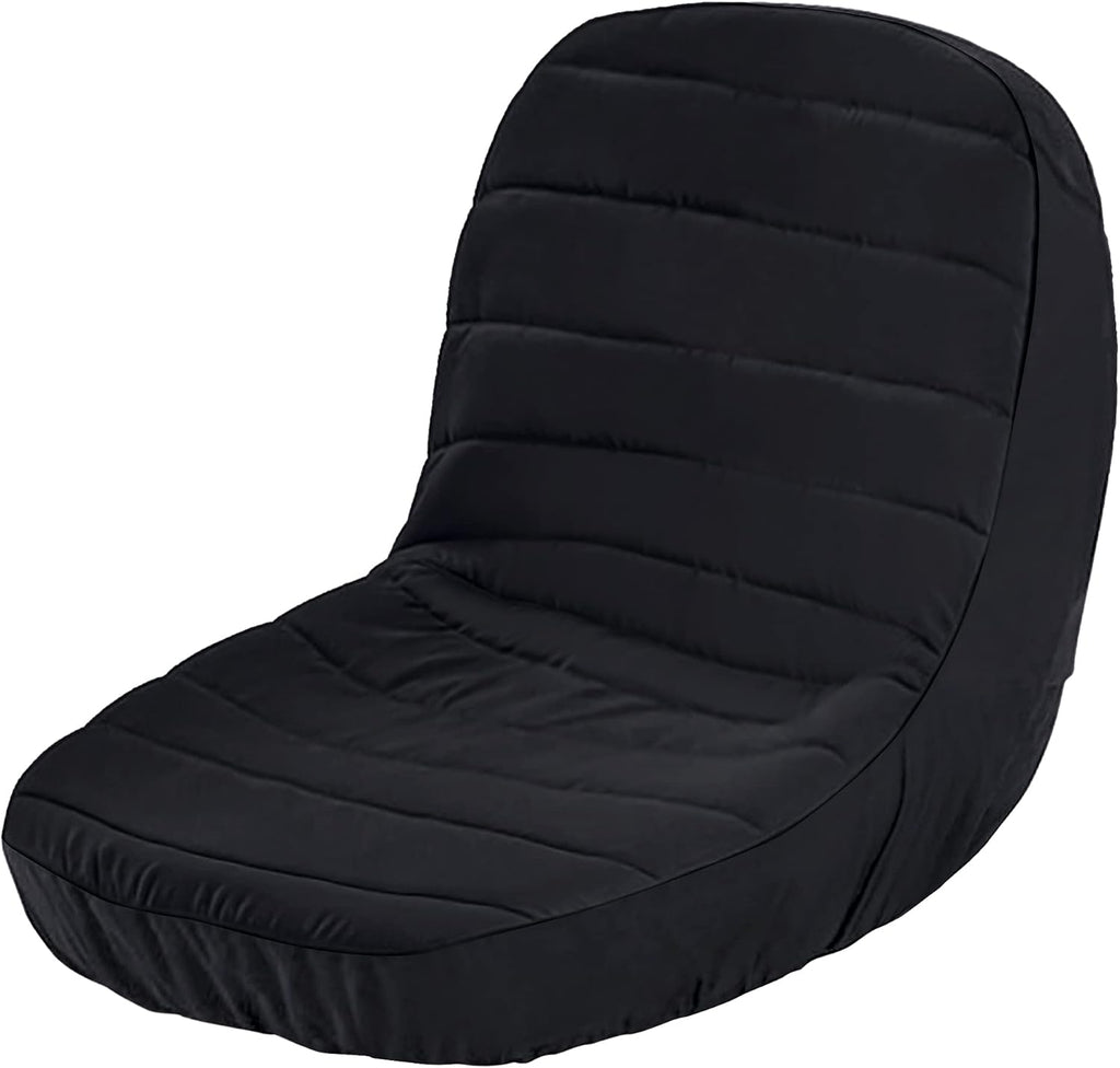 Black Riding Lawn Mower Tractor seat Cover for kubota Craftsman Husqvarna John Deere cub Cadet wheatherproof Padded