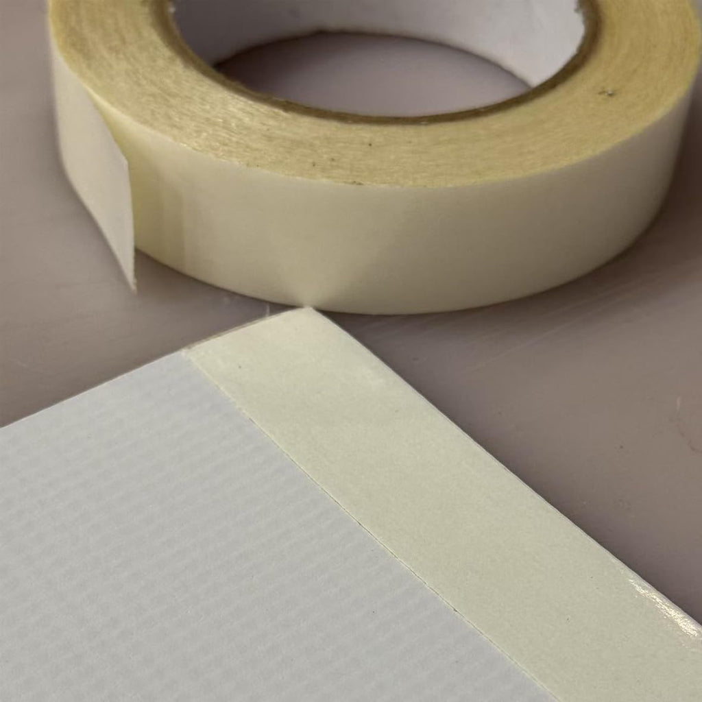 Heavy Duty Banner Hem Tape 1″ × 90′ 2 Rolls – Permanent Double-Sided Tape for Vinyl Banners, Signs, Outdoor Graphics