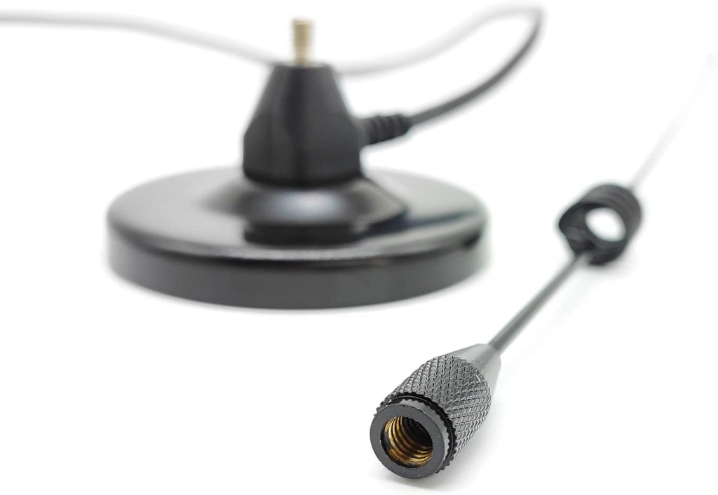 Dual-Band Magnetic Mobile Ham Radio Antenna 137-149 and 437-480 MHz RG58 Cable SMA Connector