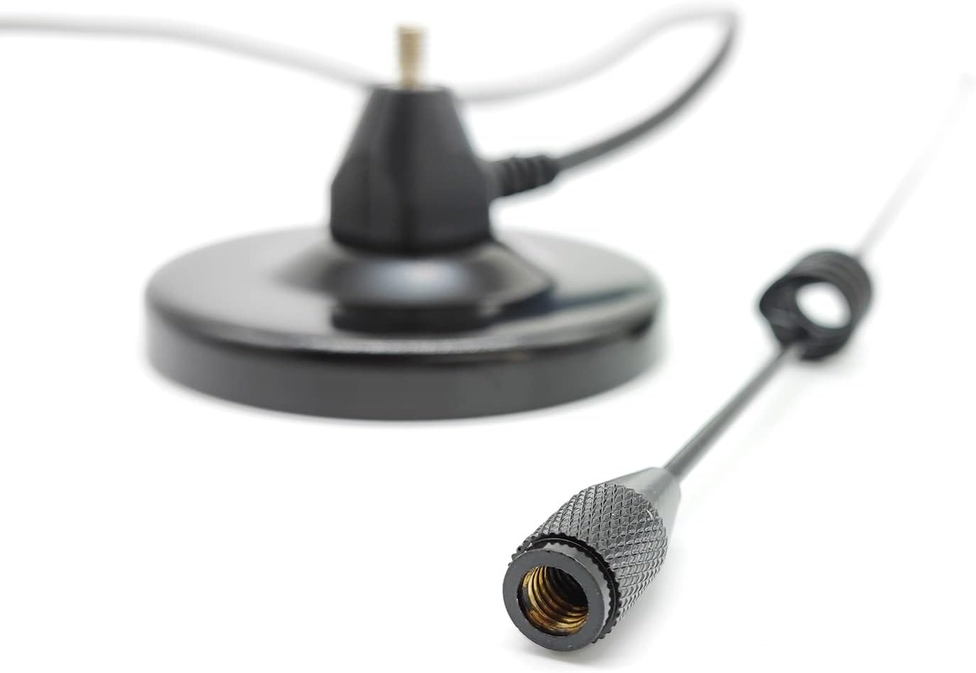 Dual-Band Magnetic Mobile Ham Radio Antenna 137-149 and 437-480 MHz RG58 Cable SMA Connector