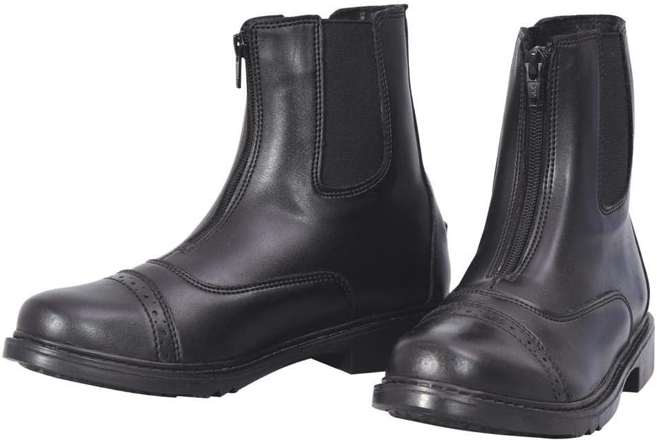 Women's Starter Front Zip Paddock Boots with free Socks | Durable, Easy to Clean Water-Resistant Horse Riding Boots