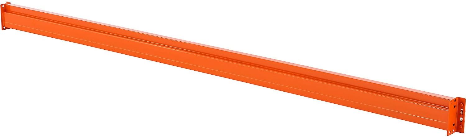 Unslotted Pallet Rack Beam, 120" L x 5-1/2"H, 5630 lbs Capacity, Set of 2