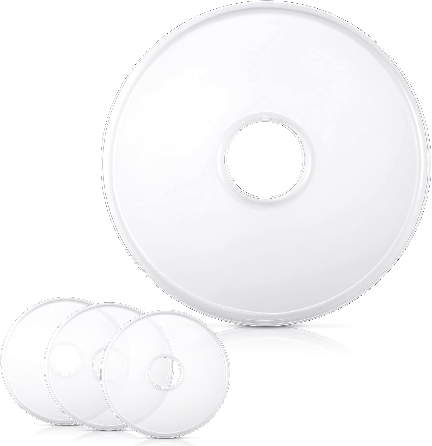 4 Pack Non-Stick Dehydrator Trays, 12 x 12'' Fruit Leather Roll Sheets & Dehydrator Accessories, Perfect for Making