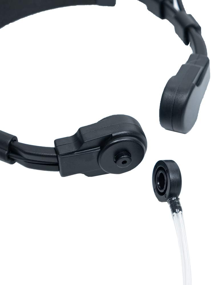 2-Pin Throat Mic with U94 PTT Compatible with Motorola CLS1410 | Tactical throat microphone headset and military U94