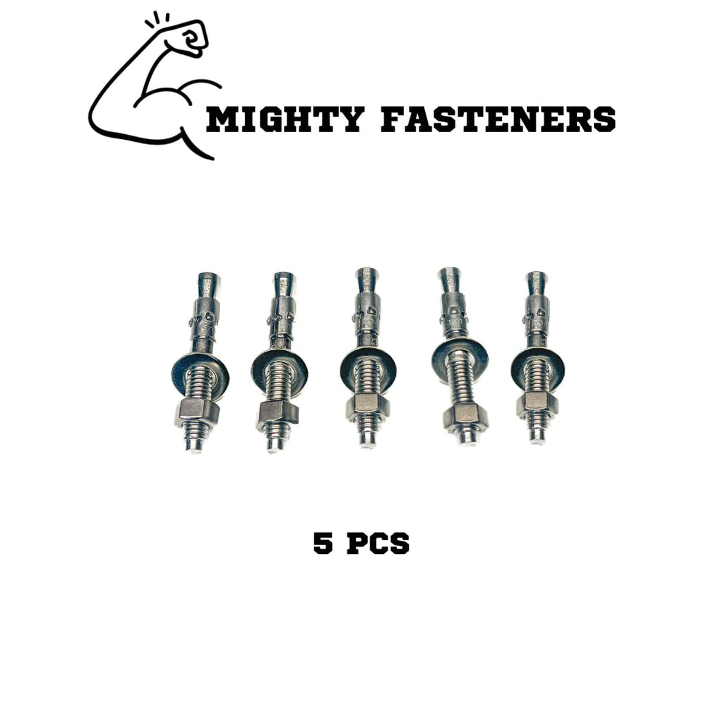 Wedge Anchors – Heavy-Duty 304 Stainless Steel Expansion Bolts for Concrete & Masonry, Rust-Resistant & Durable