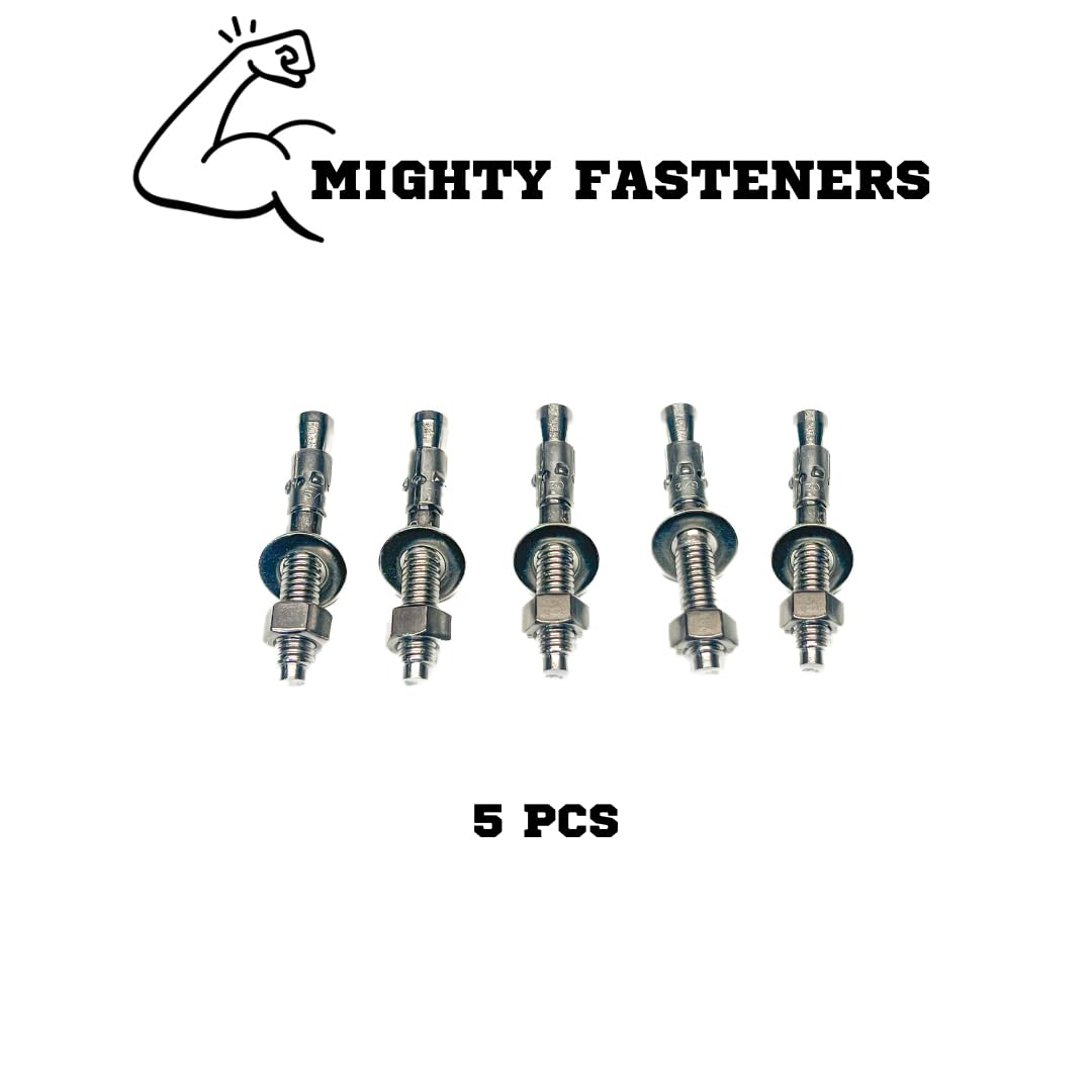 Wedge Anchors – Heavy-Duty 304 Stainless Steel Expansion Bolts for Concrete & Masonry, Rust-Resistant & Durable
