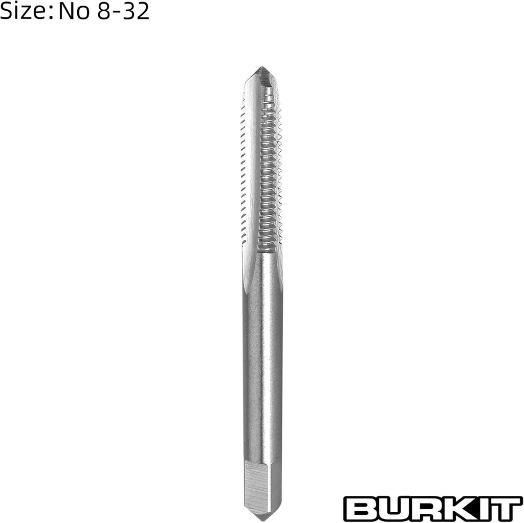 Burkit 2pcs No 8-32 UNC Thread Tap Right Hand
