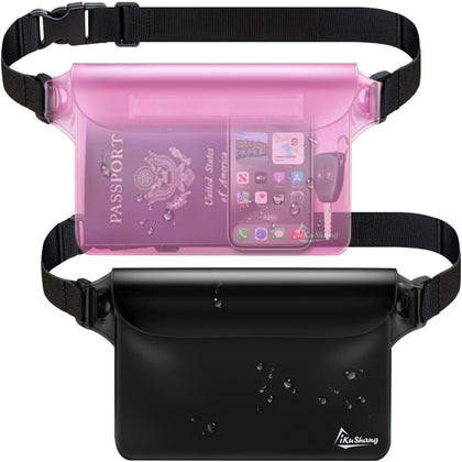 Waterproof Fanny Pack, Dry Bag Phone Pouch for Beach Swimming Kayaking | Floating dry bag keeps wallet & purse safe.