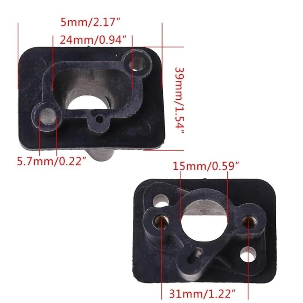AEUIQM Intake Manifold Carburetor Base Connector Compatible with 43CC 52CC