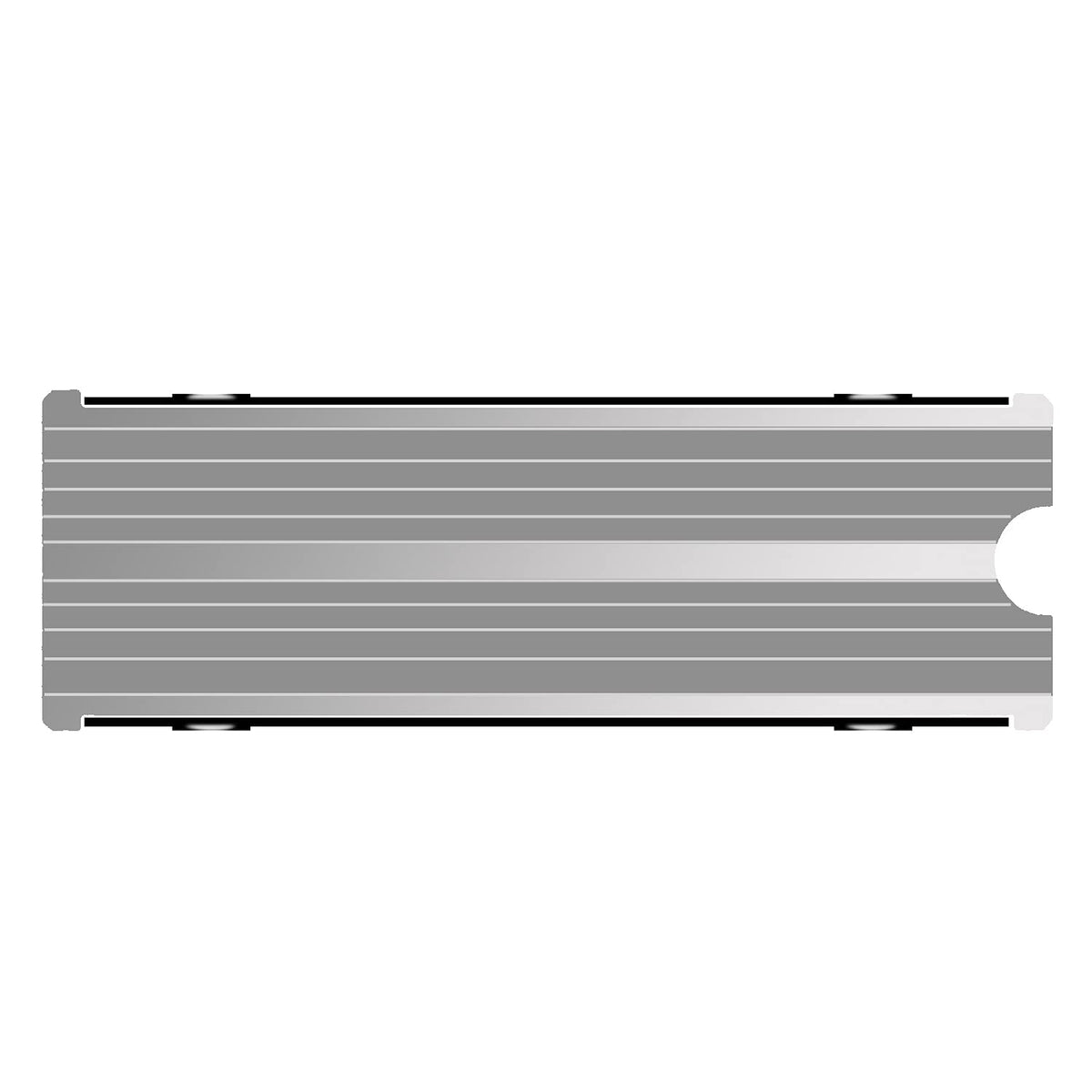 SGTKJSJS M.2 Heatsink Cooler 2280 SSD Double-Sided Heat Sink with Thermal Silicone pad for PS5/PC PCIE NVME M2 SSD (Silver)