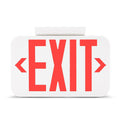 LED Emergency Exit Sign, Double Face, UL Certified, Fire Retardant, Hardwired with Battery Backup, Red, 1-Pack