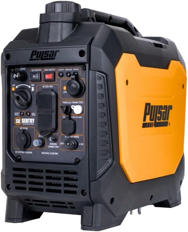 2700 Watt Portable Inverter Generator, Dual Fuel Gasoline & Propane, CO Sensor, Super Quiet, Use for Jobsite