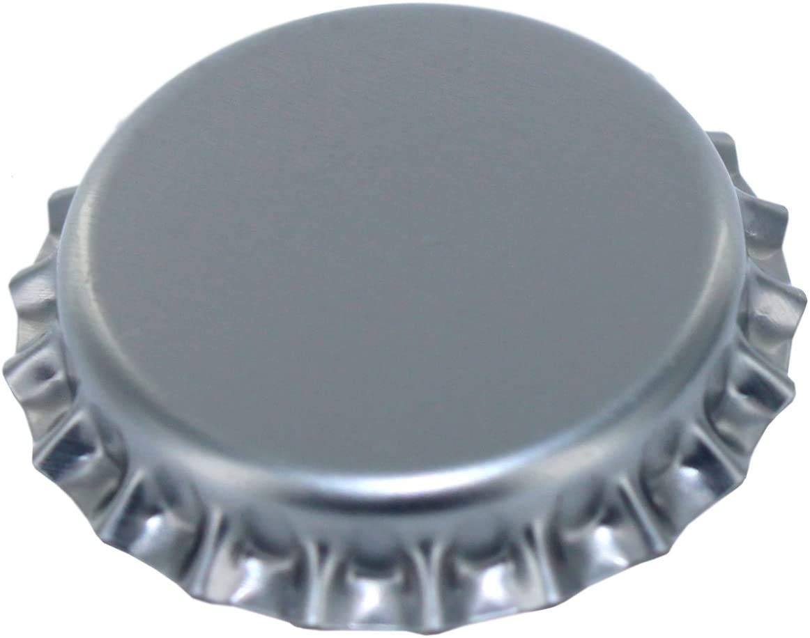 Beer Bottle Crown Caps - Silver - Oxygen Barrier - 500 Count
