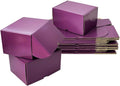 7x5x4 Inches Shipping Boxes Set - (20 Pack) Purple Corrugated Cardboard Mailer Boxes for Packing Small Business