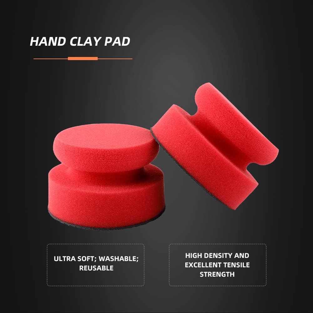 Synthetic Clay Bar Ball, Clay Bar Block, 1Pc Hand Clay Bar Pad for Car Detailing, Clay Bars Pad Auto Detailing -CHMLP07A