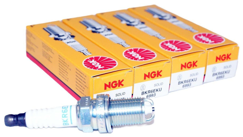 NGK 6993 Spark Plug - BKR6EKU, 4 Pack