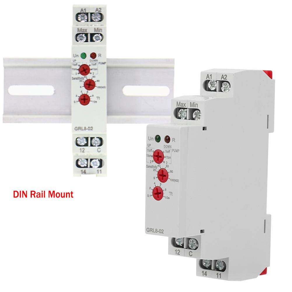 Liquid Level Control Relay GRL8-02 Adjustable Delay 24-240V