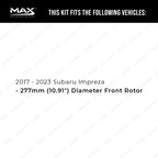 Max Advanced Brakes Front Brake Kit For Subaru Impreza