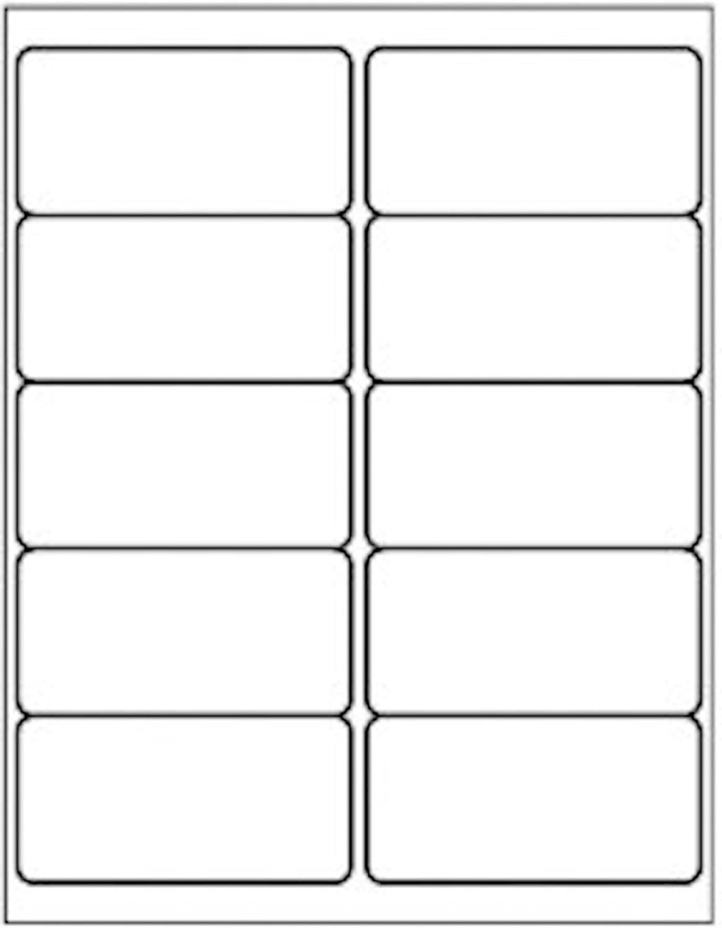 2" x 4" Shipping Address Labels for Laser Inkjet Printer, Mailing Label White for Package or Envelope, Printable