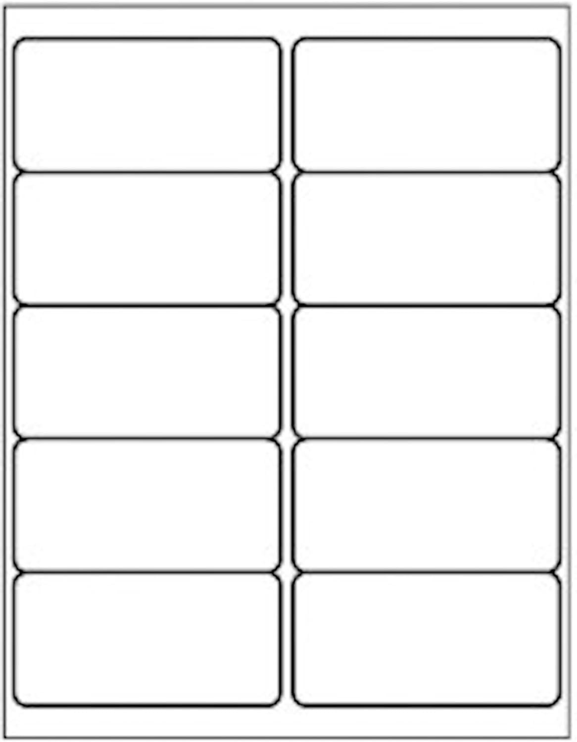 2" x 4" Shipping Address Labels for Laser Inkjet Printer, Mailing Label White for Package or Envelope, Printable
